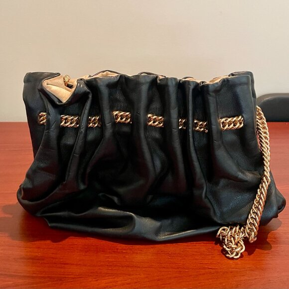 Stella McCartney Gold Chain Bucky Bag, Black - Picture 3 of 4